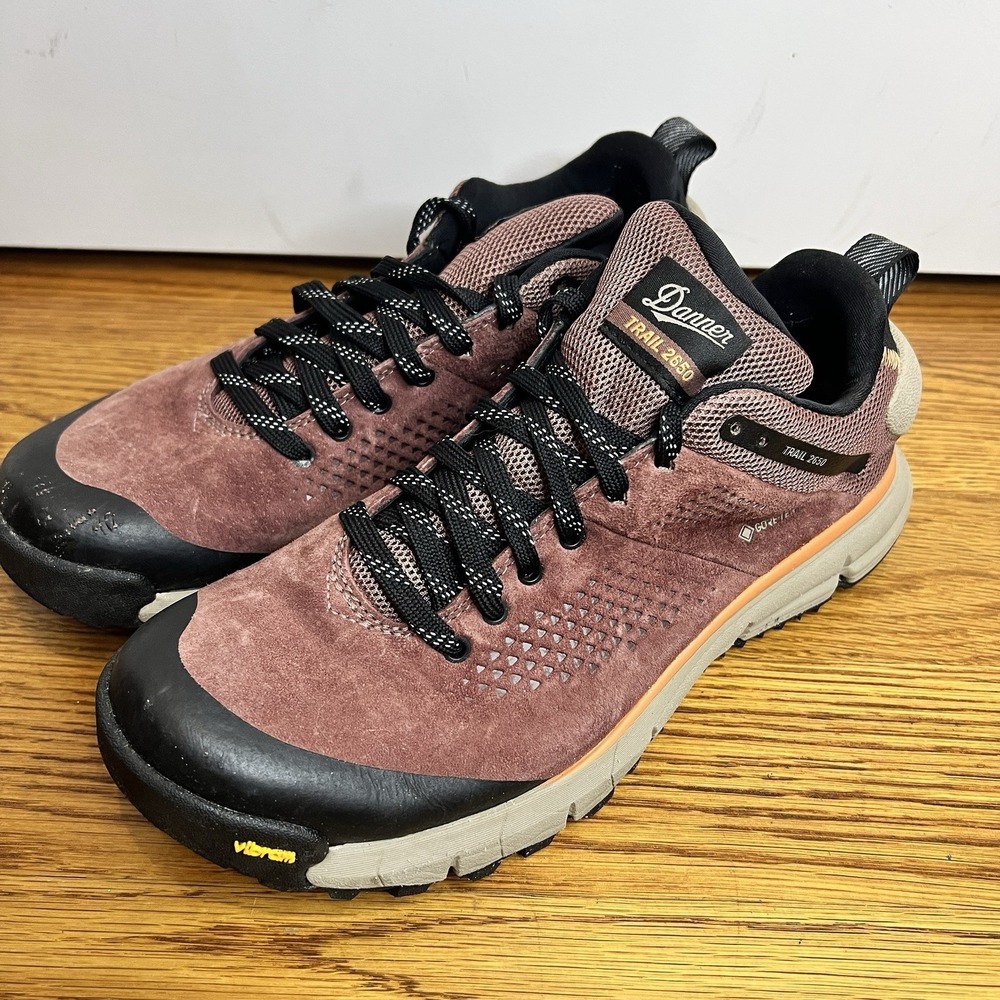Danner Trail 2650 Mauve Hot Sauce Gore-Tex Hiking Shoes Suede Womens 9.5 61286